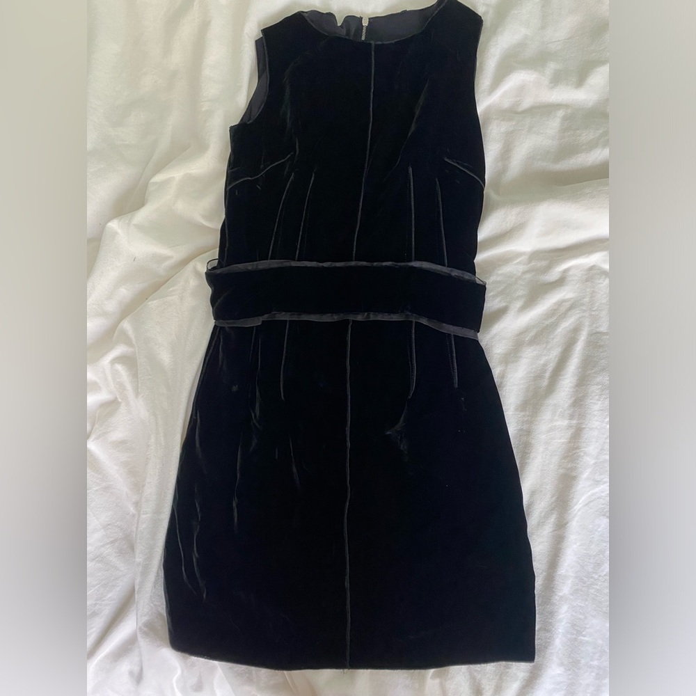 Dolce and Gabbana Black Velvet Dress